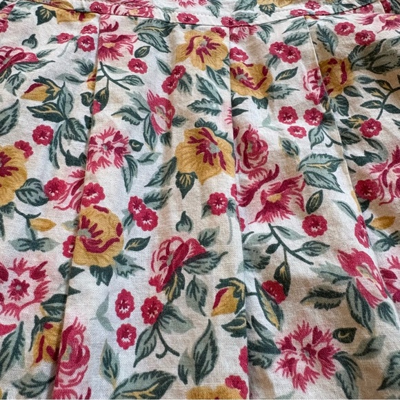 Vintage Witt Floral Sleeveless Cotton Midi Dress Cottagecore Apron Style M Retro - Picture 6 of 8